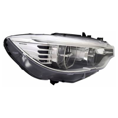 Rareelectrical - New Right Side Headlights Compatible With Bmw 428I Base Coupe Plastic Led Bulb High And Low Beam - Image 5