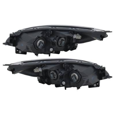 Rareelectrical - New Pair Of Headlights Compatible With Mazda 5 Grand Touring 2012 2013 2014 2015 2016 2017 By Part - Image 1