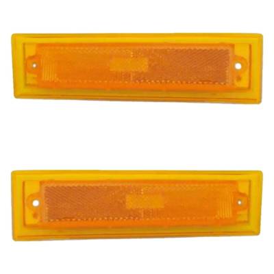 Rareelectrical - New Pair Of Daytime Running Lights Compatible With Chevrolet Gmc 1981-1991 By Part Numbers Gm2550112 - Image 1