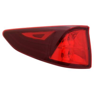 Rareelectrical - New Left Outer Tail Lights Compatible With Honda Odyssey Black Edition Mini Passenger Van 4-Door - Image 2