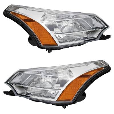 Rareelectrical - New Pair Of Halogen Headlights Compatible With Ford Focus Sel Sedan 4 Door 2.0L 2009 2010 2011 By - Image 4
