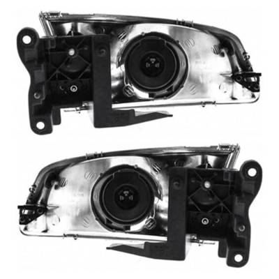 Rareelectrical - New Pair Of Halogen Headlights Compatible With Mazda 626 Es Sedan 4 Door 2.0L 2000 2001 2002 By Part - Image 1