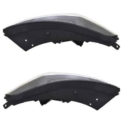 Rareelectrical - New Pair Of Headlights Compatible With Hyundai Tucson Value Edition Led Bulb High Low Bea Clear Lens - Image 3
