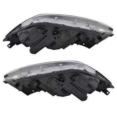 Rareelectrical - New Pair Of Headlights Compatible With Hyundai Tucson Value Edition Led Bulb High Low Bea Clear Lens - Image 4