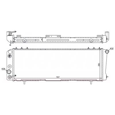 Rareelectrical - New Radiator Compatible With Jeep Cherokee By Part Numbers 60986 K52003694 52003694 52003696 - Image 2