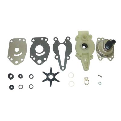 New Water Pump Kit Complete Compatible With Mercury 2 Cyl 8 Hp 2 Cyl 2.562 Bore Mercosil Block 15 Hp