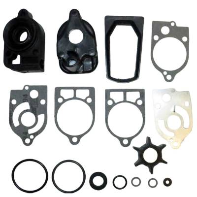 New Water Pump Kit Complete Compatible With Mercury 4 Cyl 2.565 Bore Cross Flow 50 Hp 3 Cyl 2.875