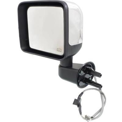 New Left Mirror Compatible With Jeep Wrangler 3.6L 2014-2014 By Part Numbers Ch1320389 68204245Aa