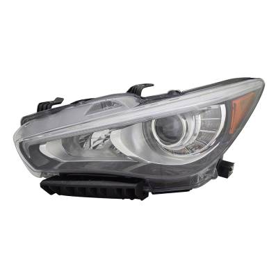 Rareelectrical - New Left Side Headlights Compatible With Infiniti Q50 Hybrid Luxe Sedan 2018 By Part Numbers - Image 2