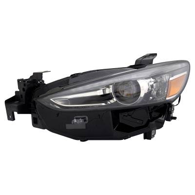 Rareelectrical - New Left Side Headlights Compatible With Mazda 6 Grand Touring Sedan Plastic Led Bulb High And Low - Image 2