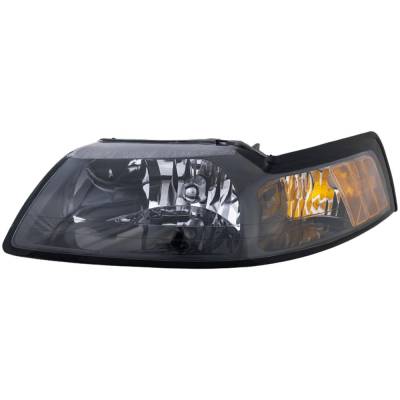 Rareelectrical - New Left Headlights Compatible With Ford Mustang 3.8L 4.6L 5.4L 1999 2000 2001 2003 2004 By Part - Image 1