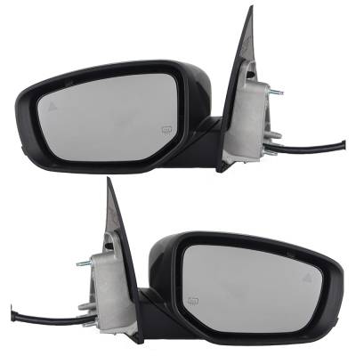 New Pair Of Mirrors Compatible With Dodge Dart Aero Gt Limited R/T Rallye Se Sxt Sedan 2013-2015 By