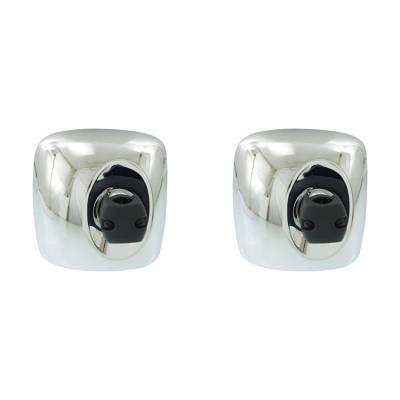 Rareelectrical - New Pair Of Chrome Door Mirrors Fits Freightliner Heavy Duty M2 106 2004-15 2016 - Image 2