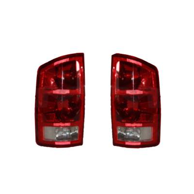 Rareelectrical - New Pair Of Tail Lights Compatible With Dodge Ram 4000 2002 2005 2006 55077348Af Ch2800147 Ch2801147 - Image 2