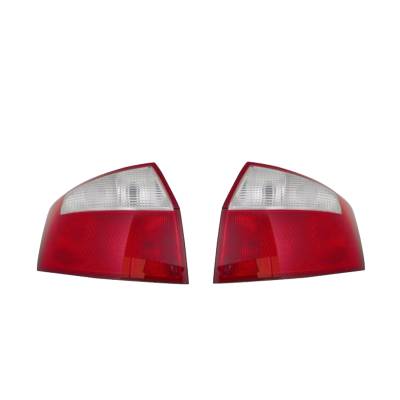 Rareelectrical - New Pair Of Tail Lights Compatible With Audi A4 Quattro Gen2 Sedan 2002 2003 2004 2005 By Part - Image 2