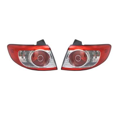 Rareelectrical - New Outer Tail Light Pair Compatible With Hyundai Santa Fe 2010-2012 Hy2804117 92401-0W500 Hy2805117 - Image 2