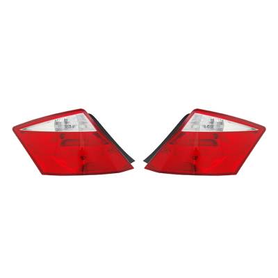 Rareelectrical - New Pair Of Tail Lights Compatible With Honda Accord Coupe 2008-2010 Ho2801171 33500-Te0-A01 - Image 2