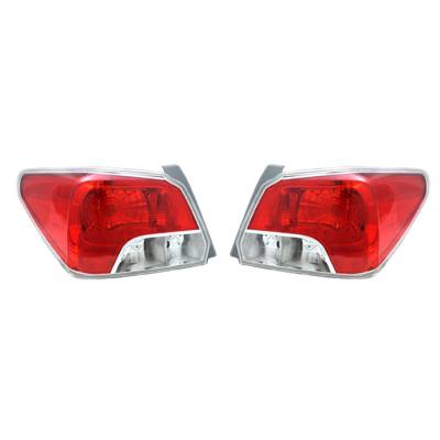 Rareelectrical - New Tail Light Pair Compatible With Subaru Impreza Sedan 2012 2013 2014 Su2819103 Su2818103 - Image 2