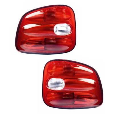 New Tail Light Pair Compatible With Ford F150 1997-2000 Flareside Fo2800135 F85z 13405 Ba
