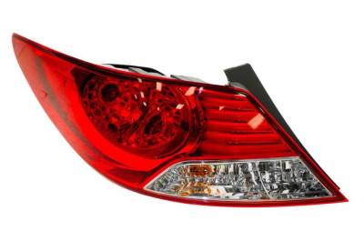Rareelectrical - New Left Tail Light Compatible With Hyundai Accent Sedan 2012-2014 92401-1R010 924011R010 Hy2800144 - Image 2