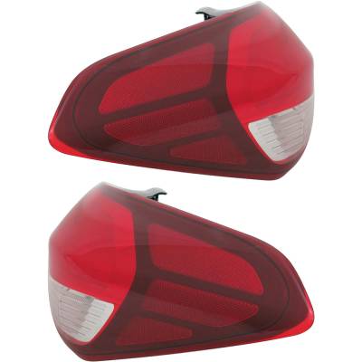 Rareelectrical - New Pair Of Outer Tail Lights Compatible With Kia Forte Lx S Sedan 4-Door 2.0L 2017 2018 By Part - Image 4