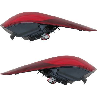 Rareelectrical - New Pair Of Outer Tail Lights Compatible With Kia Forte Lx S Sedan 4-Door 2.0L 2017 2018 By Part - Image 5