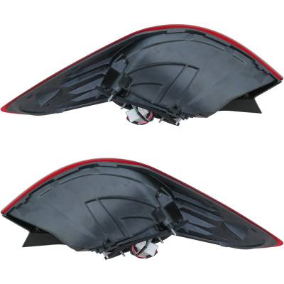 Rareelectrical - New Pair Of Outer Tail Lights Compatible With Kia Forte Lx S Sedan 4-Door 2.0L 2017 2018 By Part - Image 6