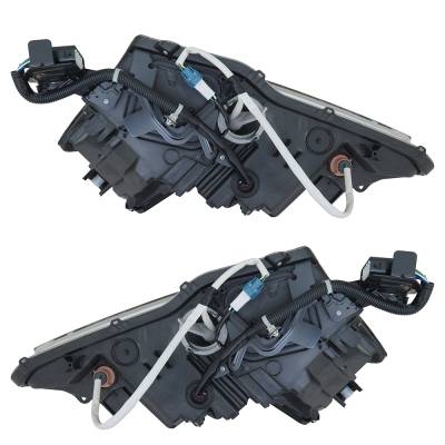 Rareelectrical - New Pair Headlights Compatible With Lexus Is350 Base Sedan 4 Door 3.5L 2011 2012 2013 By Part - Image 6