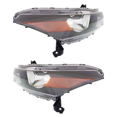 Rareelectrical - New Pair Of Headlights Compatible With Honda Accord Ex Ex-L Hfp Lx-S Coupe 2-Door 2011-2012 By Part - Image 4