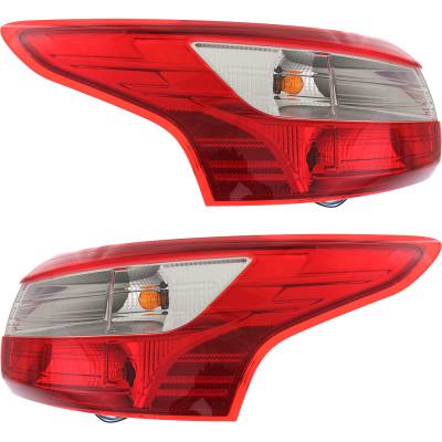 Rareelectrical - New Pair Of Tail Lights Compatible With Ford Focus S Sel Titanium Plus Hatchback Sedan 2012-2014 By - Image 4