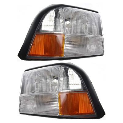 Rareelectrical - New Pair Of Headlights Compatible With Oldsmobile Bravada Base Sport Utility 1998 1999 2000 2001 By - Image 3