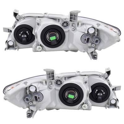 Rareelectrical - New Pair Headlights Compatible With Toyota Camry Se Sedan 4 Door 2.4L 3.5L 2007 2008 2009 By Part - Image 3