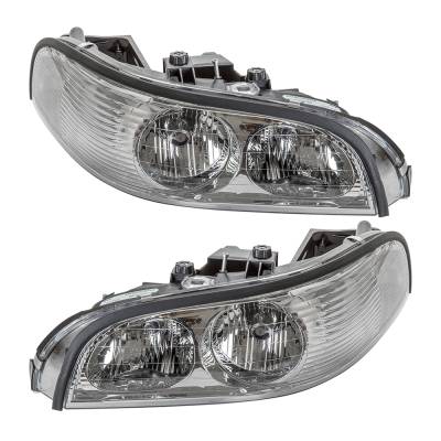 Rareelectrical - New Pair Of Headlights Compatible With Buick Park Avenue Base Sedan 4 Door 3.8L 1997 1998 1999 2000 - Image 3