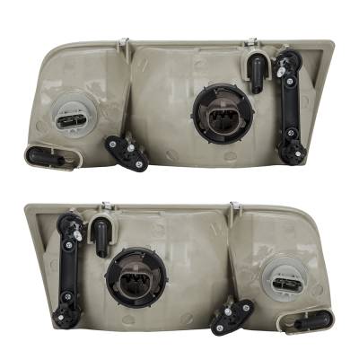 Rareelectrical - New Pair Of Headlights Compatible With Ford Crown Victoria Police Interceptor Lx Lwb Base Sedan 2002 - Image 2