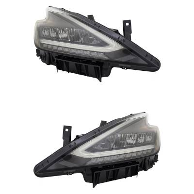 Rareelectrical - New Pair Of Headlights Compatible With Nissan Murano Platinum S Sl Sv Midnight Edition 2022 2023 By - Image 3