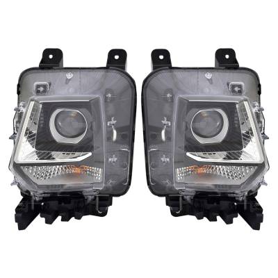 Rareelectrical - New Pair Headlights Compatible With Hyundai Santa Cruz Night Crew Cab Pickup 4 Door 2.5L 2023 By - Image 1