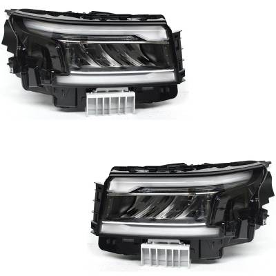 New Pair Of Headlights Compatible With Nissan Frontier Pro-4X Pro-X Sv Crew Cab Pickup 4-Door 2022