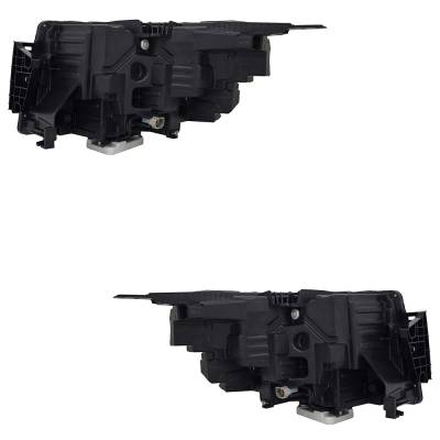 Rareelectrical - New Pair Of Headlights Compatible With Nissan Frontier Pro-4X Pro-X Sv Crew Cab Pickup 4-Door 2022 - Image 2