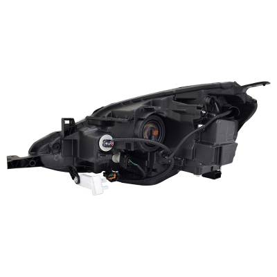 Rareelectrical - New Right Side Headlights Compatible With Nissan Sentra Sr Sedan Plastic Led Bulb High And Low Beam - Image 2