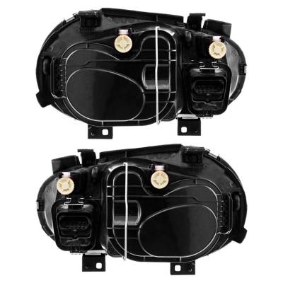 Rareelectrical - New Pair Of Halogen Headlights Compatible With Volkswagen Cabrio Base Convertible 2.0L 1999 By Part - Image 2