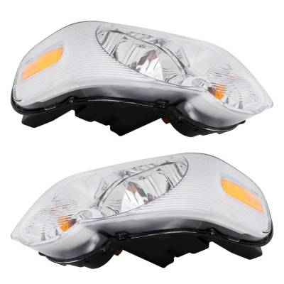 Rareelectrical - New Pair Of Halogen Headlights Compatible With Ford Explorer Sport Trac Xlt Crew Cab Pickup 4 Door - Image 3