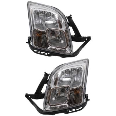 Rareelectrical - New Pair Of Halogen Headlights Compatible With Ford Fusion S Sedan 4 Door 2006 2007 2008 2009 By - Image 1