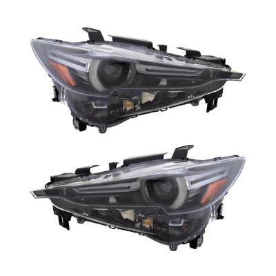 Rareelectrical - New Pair Of Led Headlights Compatible With Mazda Cx-5 Touring 2.5L 2017 2018 2019 2020 By Part - Image 1