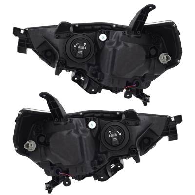 Rareelectrical - New Pair Of Headlights Compatible With Toyota 4Runner Trd Off-Road Premium Sport Utility 4-Door 4.0L - Image 2