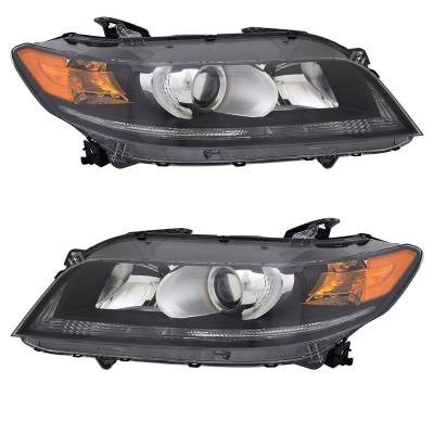 New Pair Of Headlights Compatible With Honda Accord Ex-L Coupe 2-Door 2.4L 2013 2014 2015 By Part