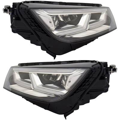 Rareelectrical - New Pair Of Headlights Compatible With Audi Q5 Premium Plus Sport Utility 2018 2019 2020 Part Number - Image 4