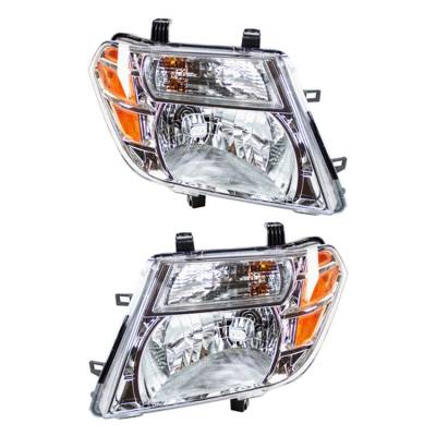 New Pair Of Headlight Compatible With Nissan Pathfinder 4.0 5.6 2008-2012 By Part Number 26010-Zs00a