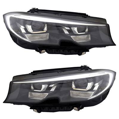 New Pair Of Headlights Compatible With Bmw 330I Xdrive Sedan 2019 2020 2021 2022 Part Number 63 11 8