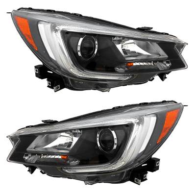New Pair Of Halogen Headlights Compatible With Subaru Legacy Outback 3.6R Limited Wagon Sedan 2019