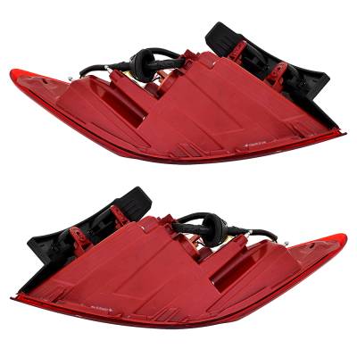 Rareelectrical - New Pair Of Halogen Outter Tail Light Compatible With Hyundai Ioniq Hybrid Blue Hatchback Ev-Gas - Image 4